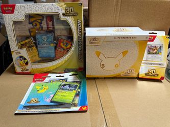Pokémon 30th Celebration Sealed Bundle — SOLD AS A SET ONLY