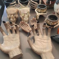 Halloween Ceramic Decorations Yankee Candle Tart Warmer Candles Holders Vintage