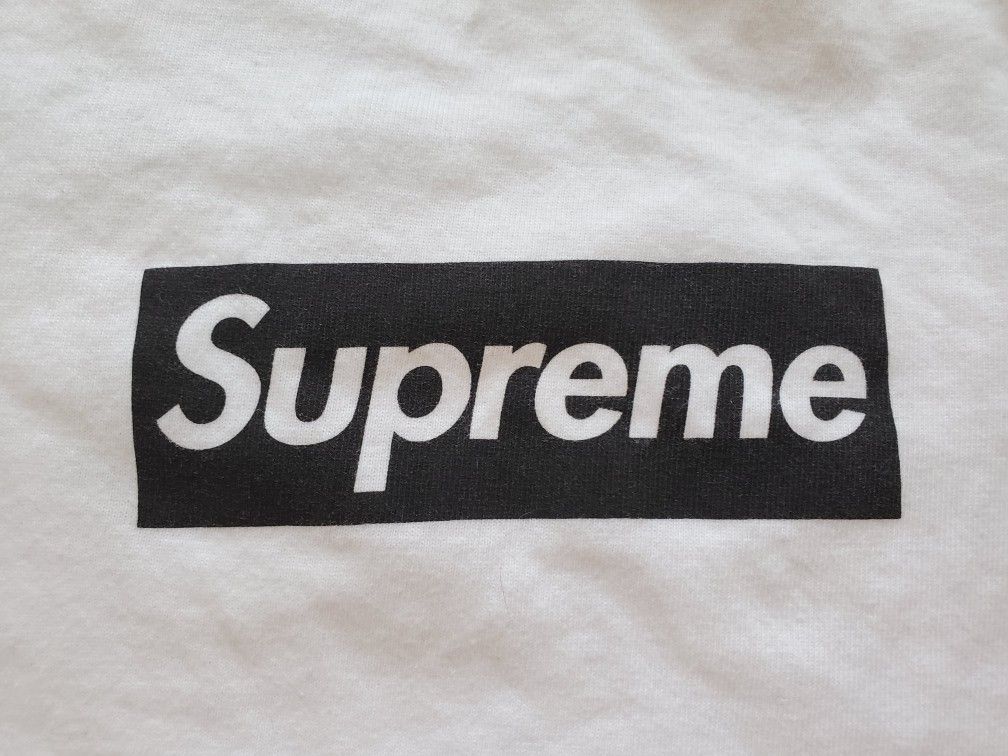 T-Shirt Supreme Paris Box Logo Tee White SS16 Men's Medium