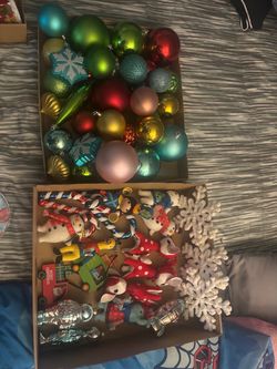 Large Lot of Christmas Ornaments