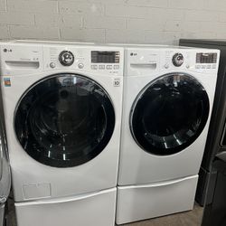 LG Washer And Electric Dryer 