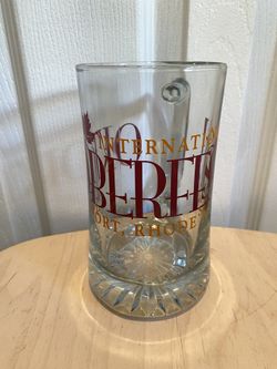Vintage Glass Mug International Oktoberfest Rhode Island 6.5”