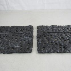 Jenn Air Cooktop Lava Rock Grill Plates Cast Iron W/Handle Pair - 9.5" X 8"


