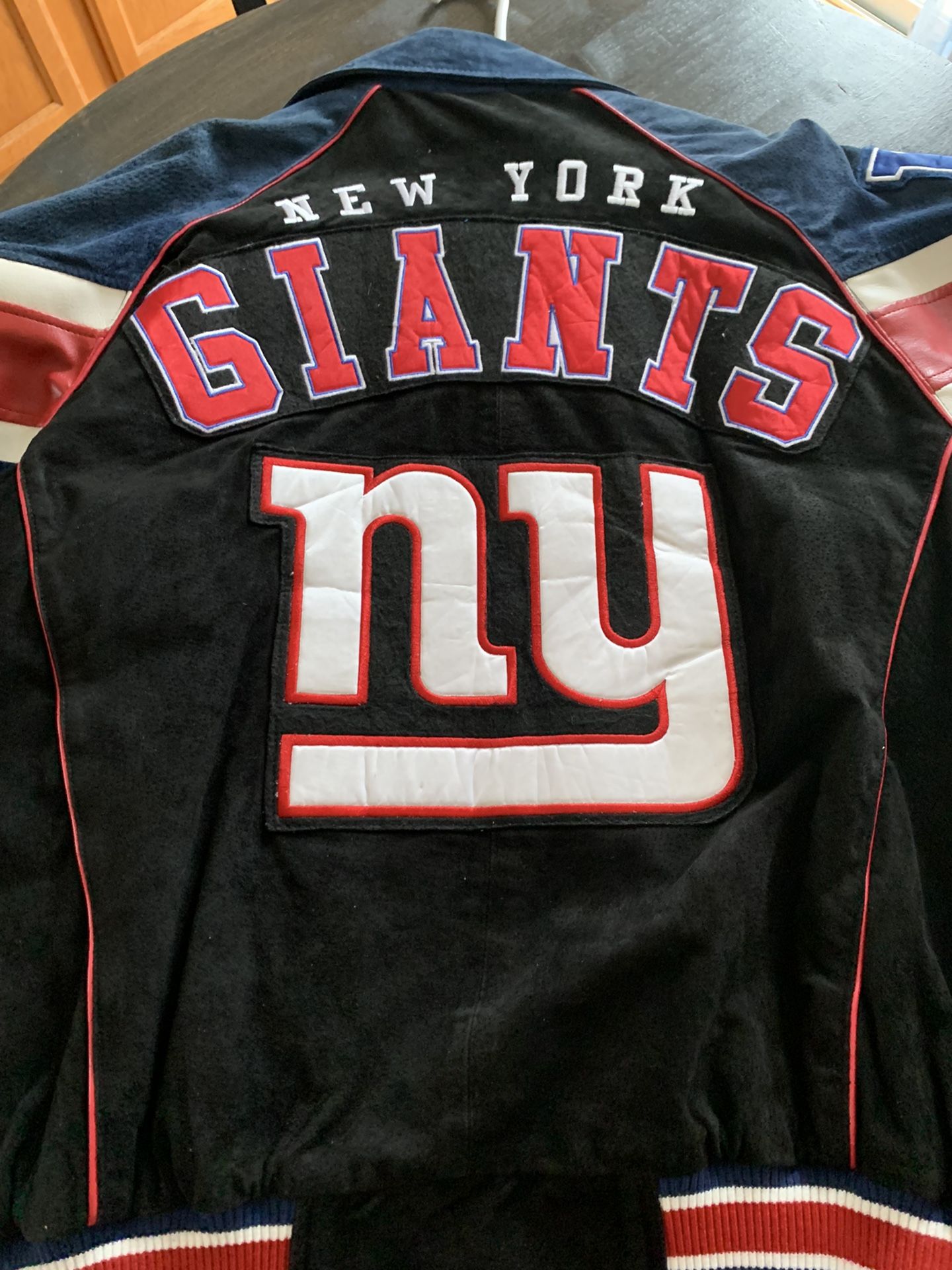 Large NFL NY Giants Football Jacket