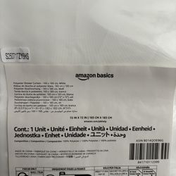Amazon Basics Shower Curtain With Rings