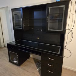 Black/Glass desk