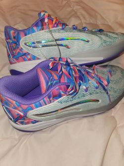 Puma Stewie 2 Basketball Shoes Womens 12.5 Teal Purple Multi 311062-01