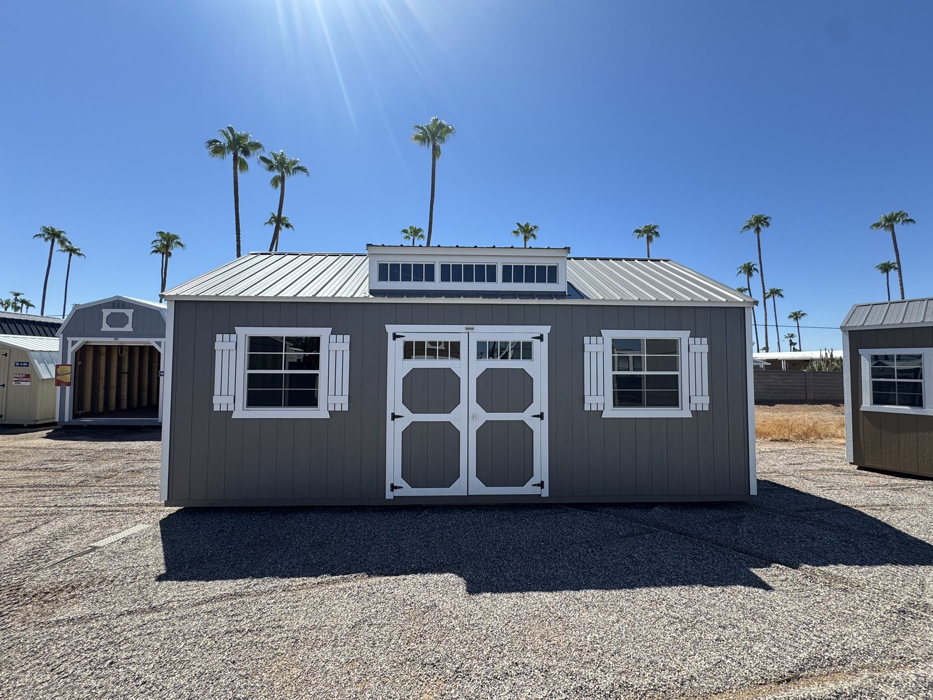 12x24 utility dormer office shed storage studio