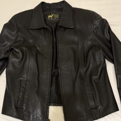 Genuine Leather Jacket Fits L & XL 