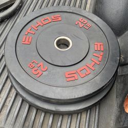 Ethos 2-25lb Olympic Bumper Plates 