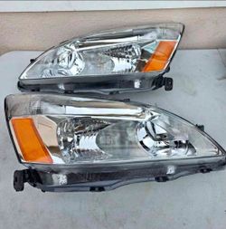 03-07 Honda Accord Headlights Faros Calaveras Micas Luces Lamps