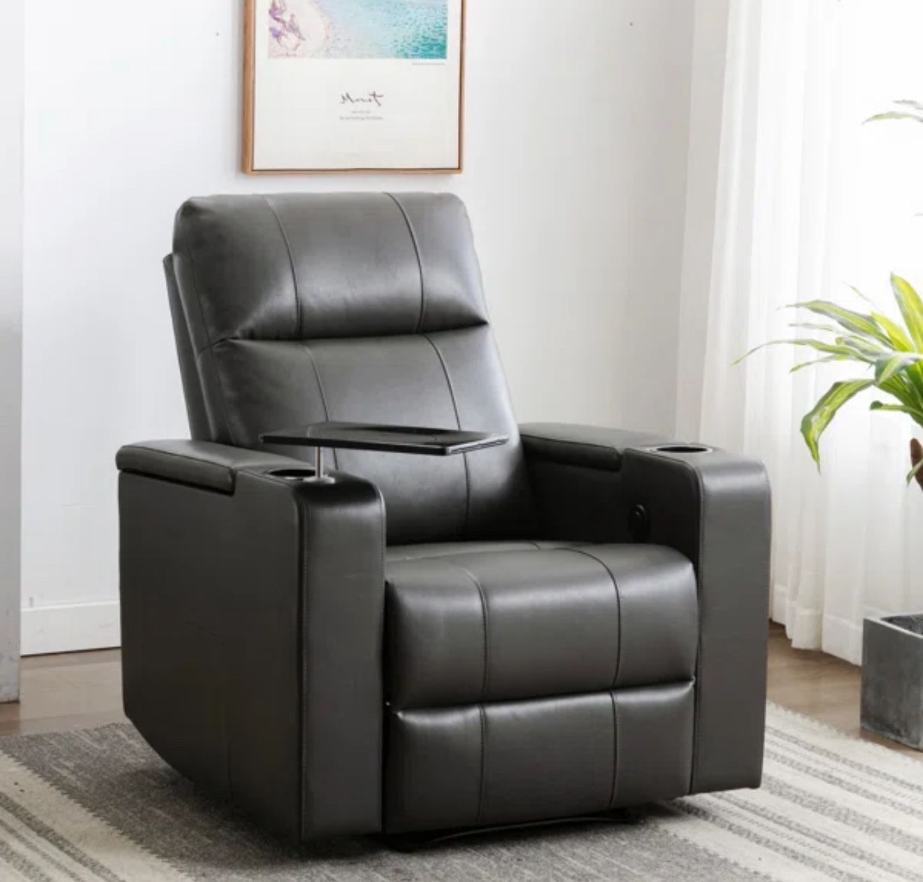New (in Box) Leather Power Recliner
