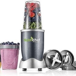 Personal Electric Single Serve Blender - 600W Professional Kitchen Countertop Mini Blender-for Shakes and Smoothies w/Pulse Blend, Convenient Lid-Cove