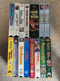 14 VHS Tape Movies