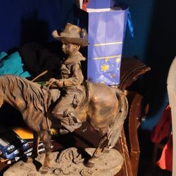 Vintage Cowboy Porcelain Made