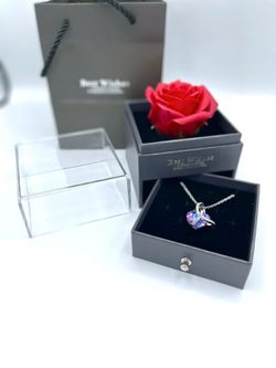 Rosa eterna Con collar 