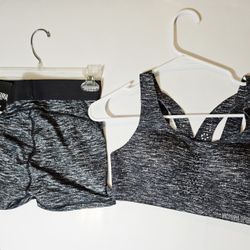 NWT Victoria's Secret Matching Set! Sports Bra (34B) & Hot Shorts, Pickleball Outfit 