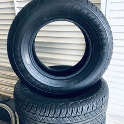 265 70 R 17” Dunlop Grandtrek AT20. 2024 Off 2025 4runner Like New Take Offs 4 $450. 5 $550 Firm 