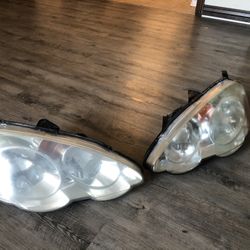 02-04 Acura Rsx Front Head Lights 