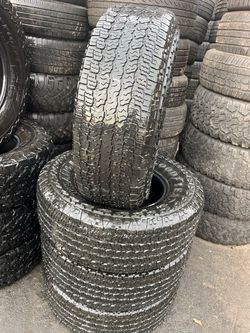 265/70/R16 marca GOODYEAR las 4 llantas usadas instaladas y balanceadas