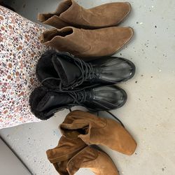 women’s Boots (8,8,9) 