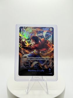 Monkey.D.Luffy - ST14-001 - Leader - Foil - NM - English - One Piece Card Game