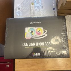 Corsair iCUE H100i RGB Liquid CPU Cooler - QX120 RGB Fans - White - 240mm