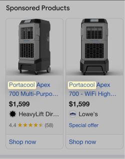 Portacool Apex 700 Evaporative Cooler