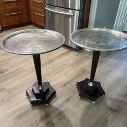 Two Bombay Company End Tables Used