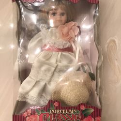 Antique Bisque Head Porcelain  W U Z Y  Doll Figure Handmade 