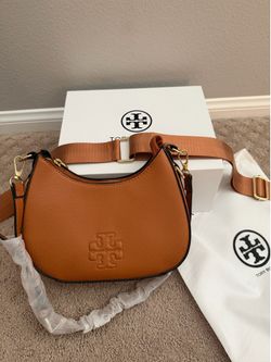 Brown tory purse