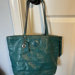 Teal Coach Bag 