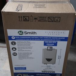 AO SMITH TANKLESS WATER HEATER, GAS, FOR SALE OR TRADE