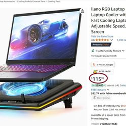LLANO RGB Laptop Cooling Pad