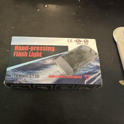 Hand Pressing Flash Light