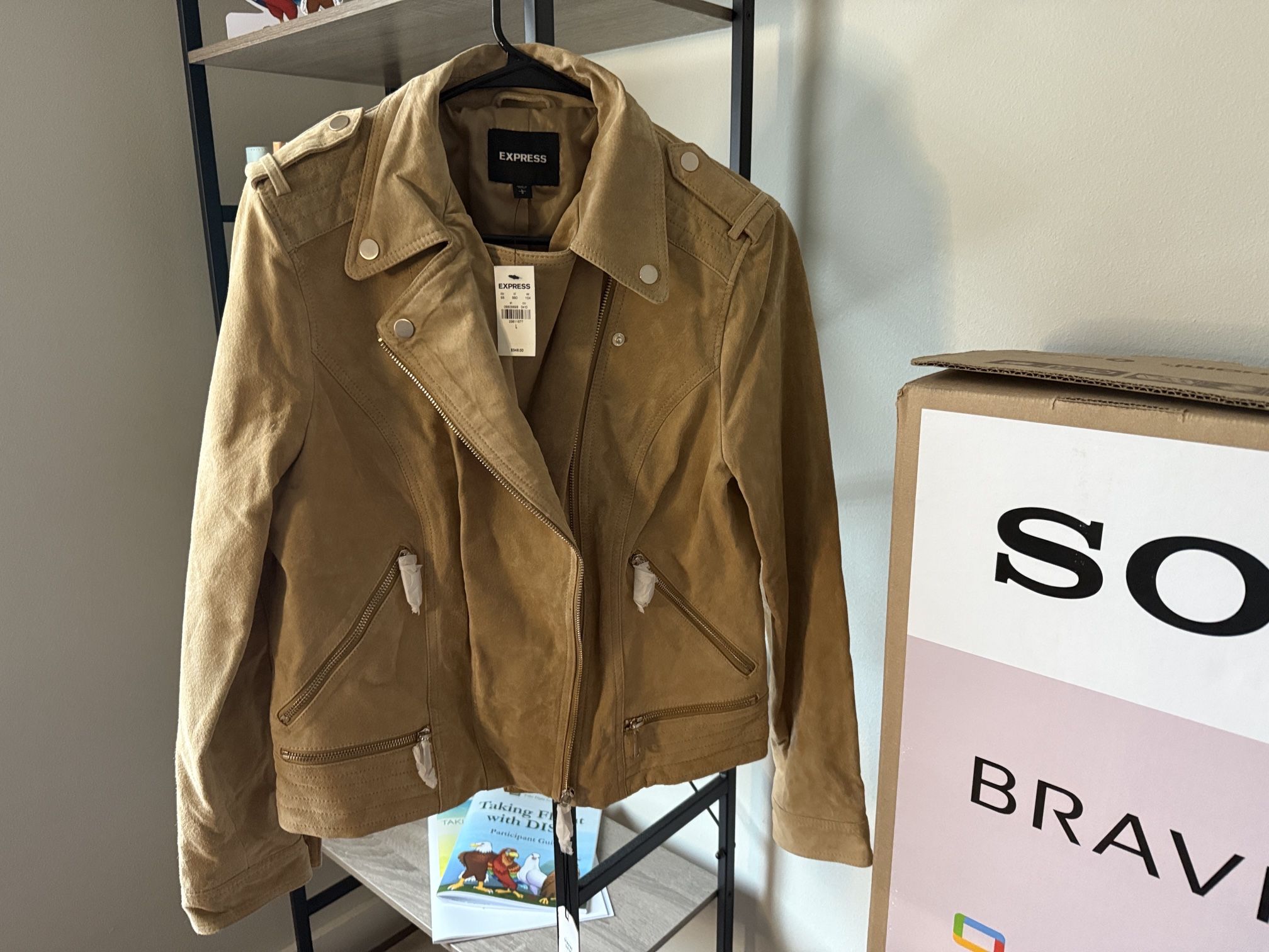 Express Leather Bomber Jacket