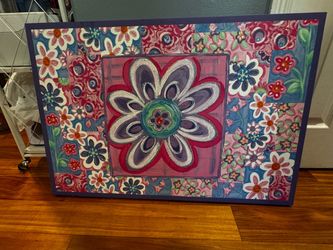 Large floral painting