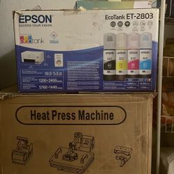 Sublimation Printer/ 5 In 1 Heat press 