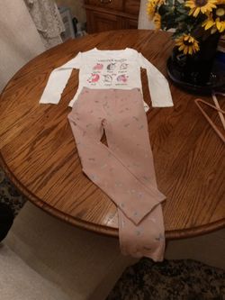 H&M Size 7 Unicorn Top And Pants