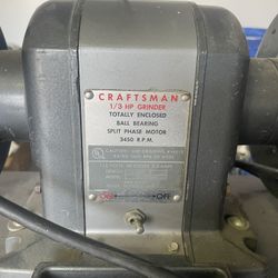 Craftsman 1/3 HP Grinder Free Standing 