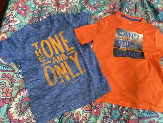 Boys Athletic Tops Size 7/8 - 2 In A Pack
