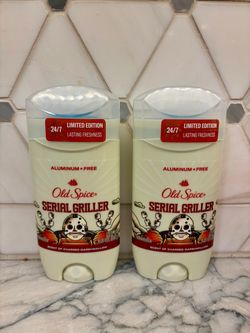 Old Spice Serial Griller Aluminum free Deodorant. New