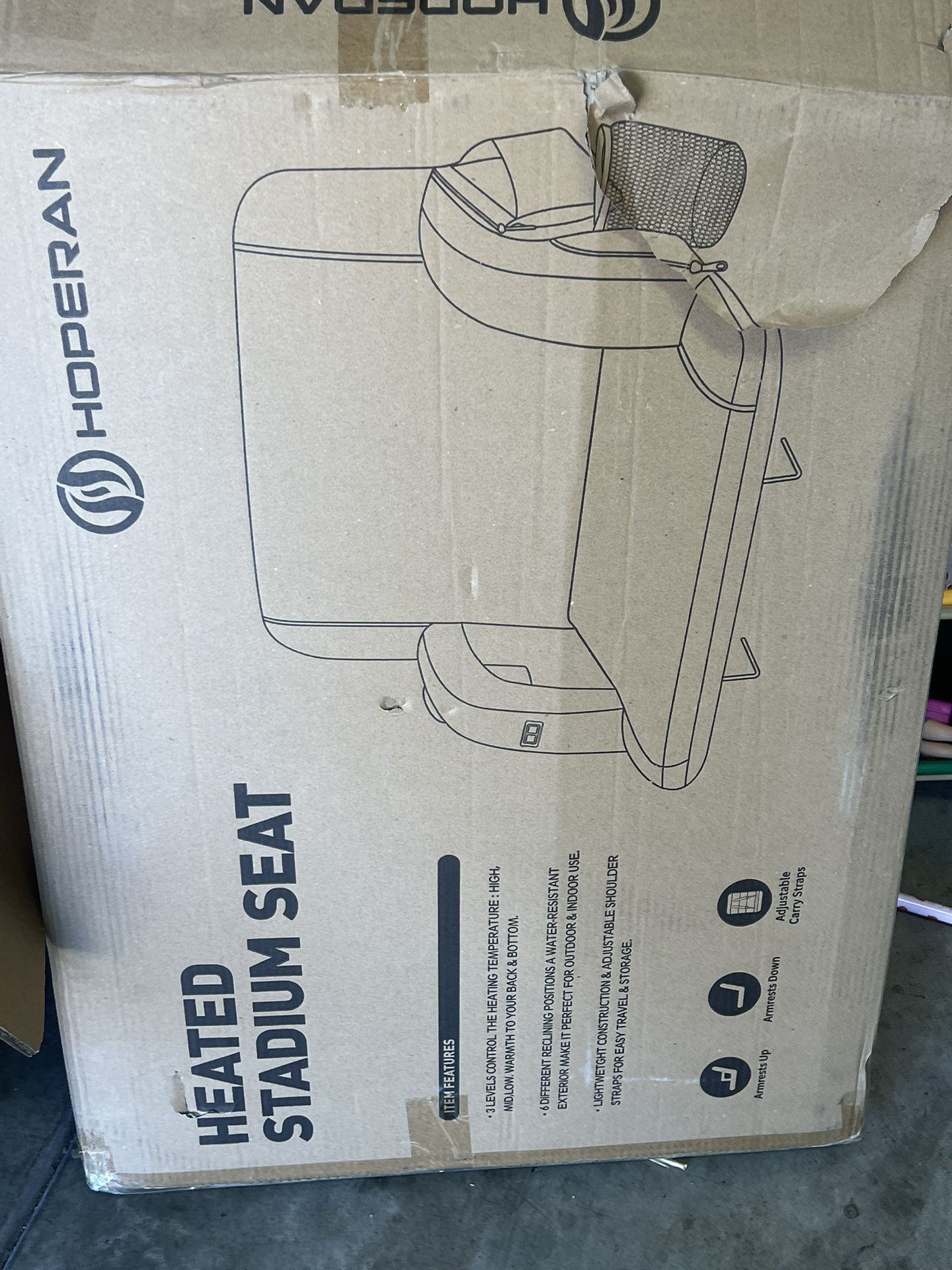 New Heated Stadium Seat