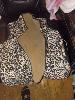 Cheetah print vest