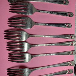 1847 ROGERS BROS 10 Pcs ETERNALLY  FORKS 
