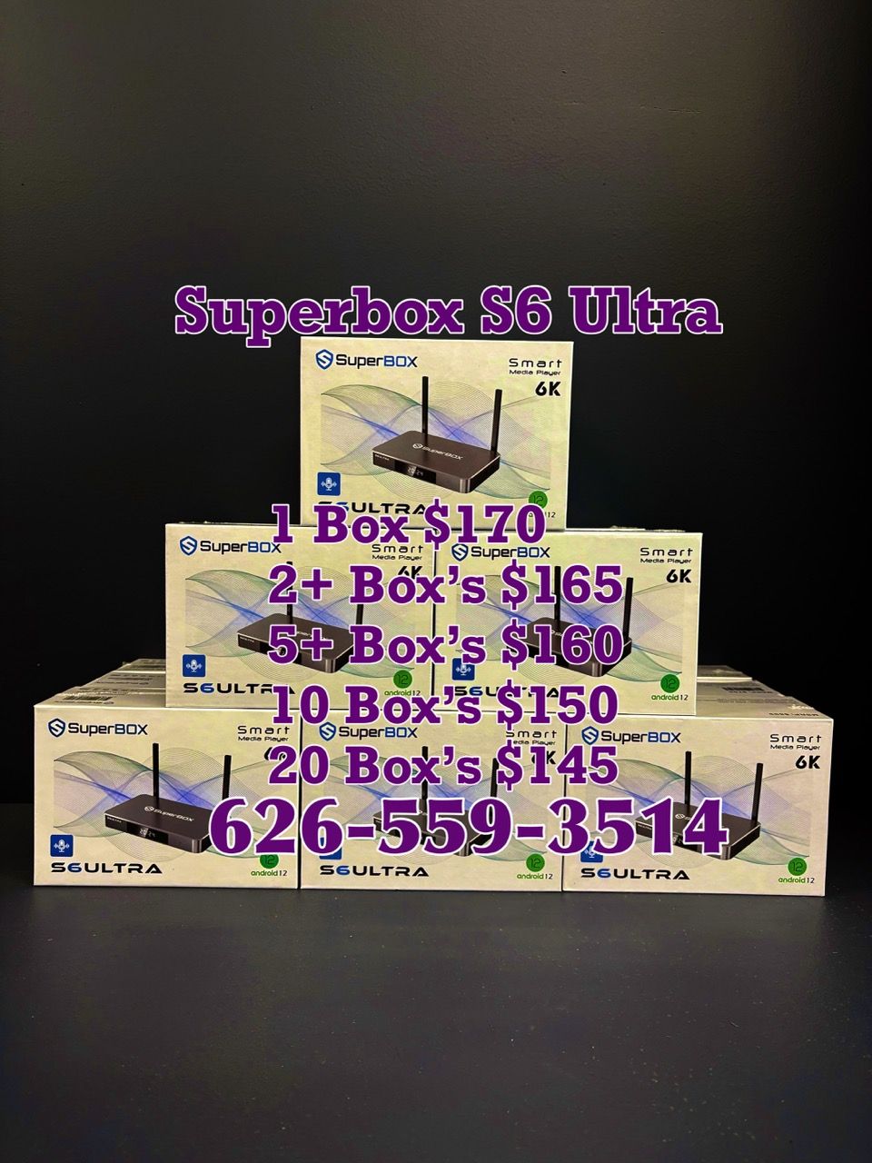 Vsee box V6 Max new sealed 1 year warranty v see box superbox super box