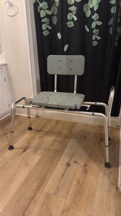 Sliding shower chair