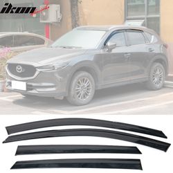 Fits 2017-2025 Mazda CX-5 KE Polycarbonate Window Visors Wind Deflector 4Pc Set