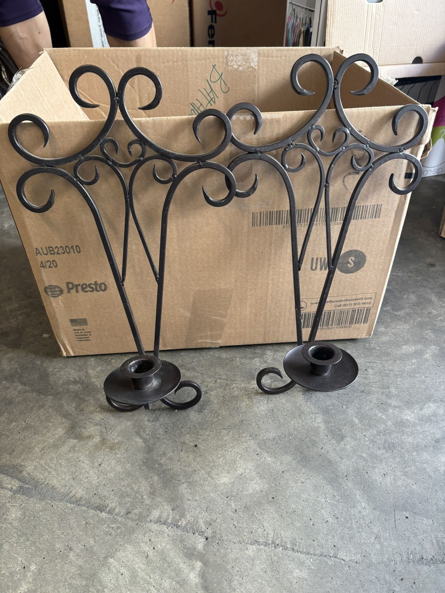 2 Wall Candle Holders Decor