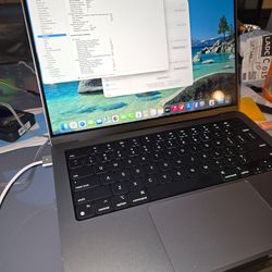 2021 Macbook Pro A2442,M1 Pro,14",512Gb,16Gb,Non Touchbar,Good Condition, Grade A, Grey Color, Genuince AC Charger, Office 2022,Warranty on Promo Sale